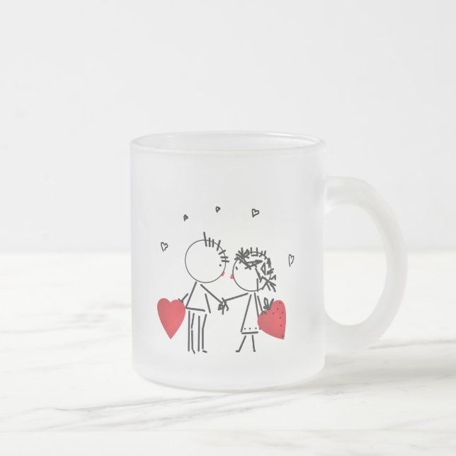 Hochzeit, Valentinstag Mattglastasse (Rechts)