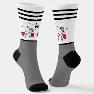 Hochzeit, Valentinstag-Socken Socken
