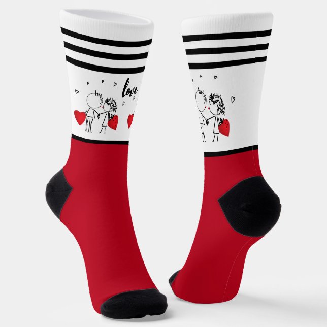 Hochzeit, Valentinstag-Socken Socken (Gewinkelt)