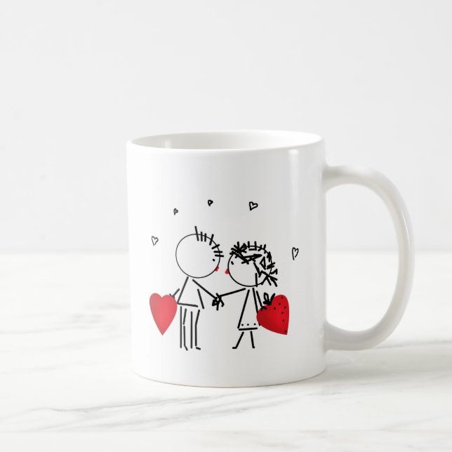 Hochzeit, Valentinstag Tasse (Rechts)