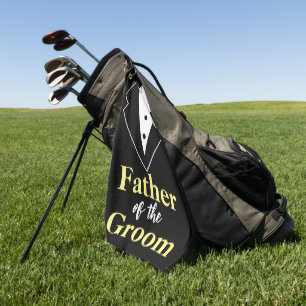 Hochzeit Vater des Bräutigams Smoking Personalized Golfhandtuch