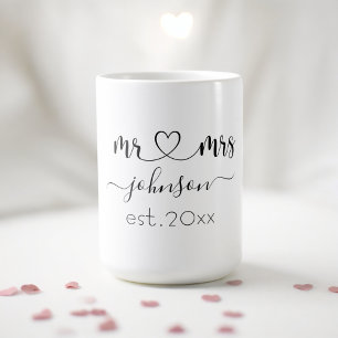 Hochzeit Verlobung Herz Frau Personalisierte Bezei Kaffeetasse
