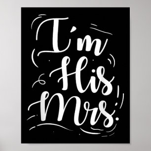 Hochzeit Verlobung ist Seine Frau Bride Gift Idea Poster