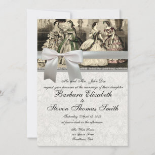 Hochzeit Vintage Antike Braut Einladung