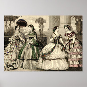 Hochzeit Vintage antike Braut Poster