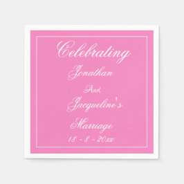 Hochzeit Vintage Chic Personalisierte Namen Niedli Serviette
