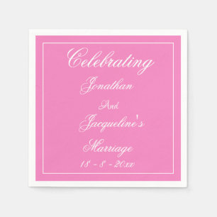 Hochzeit Vintage Chic Personalisierte Namen Niedli Serviette