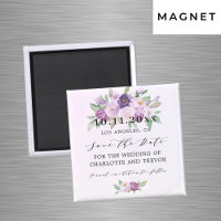 Hochzeit violetter Blume Save the Date