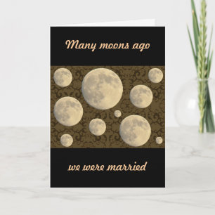 Hochzeit Vollmond Jubiläum Karte