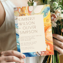 Hochzeit von abstrakten Meereswellen und Sandstein