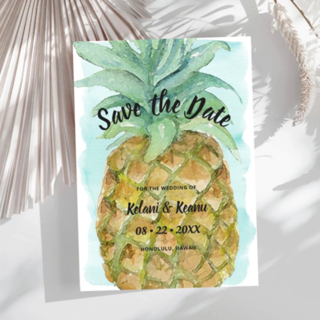 Hochzeit von Ananas im tropischen Meer Save The Date (Von Creator hochgeladen)