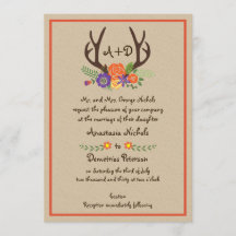 Hochzeit von Antlern und Blume