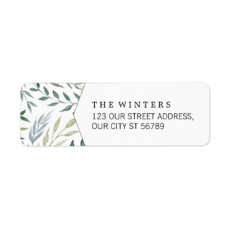 Hochzeit von Aquarellblättern