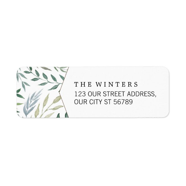 Hochzeit von Aquarellblättern (Vorne)