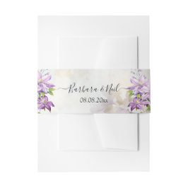 Hochzeit von Aquarellblumen Einladungsbanderole
