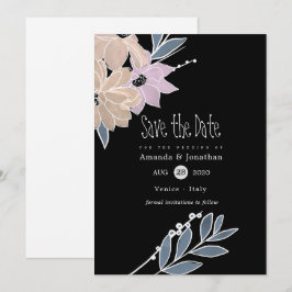Hochzeit von Aquarellfarben Save The Date