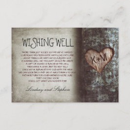 Hochzeit von Bäumen, die gut rustikale Karten wüns