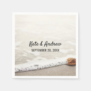 Hochzeit von Beach Waves Serviette