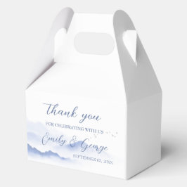 Hochzeit von Blauen Bergen und Vögeln Geschenkschachtel