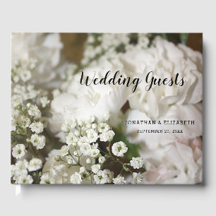 Hochzeit von Blumen Foto Gipskraut Hochzeit Gästebuch