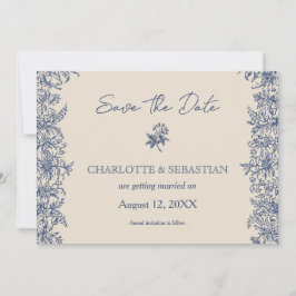 Hochzeit von Blumen Save The Date