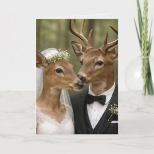 Hochzeit von Bock und Reh im Wald Karte