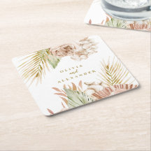 Hochzeit von Boho Tropical Floral und Palm