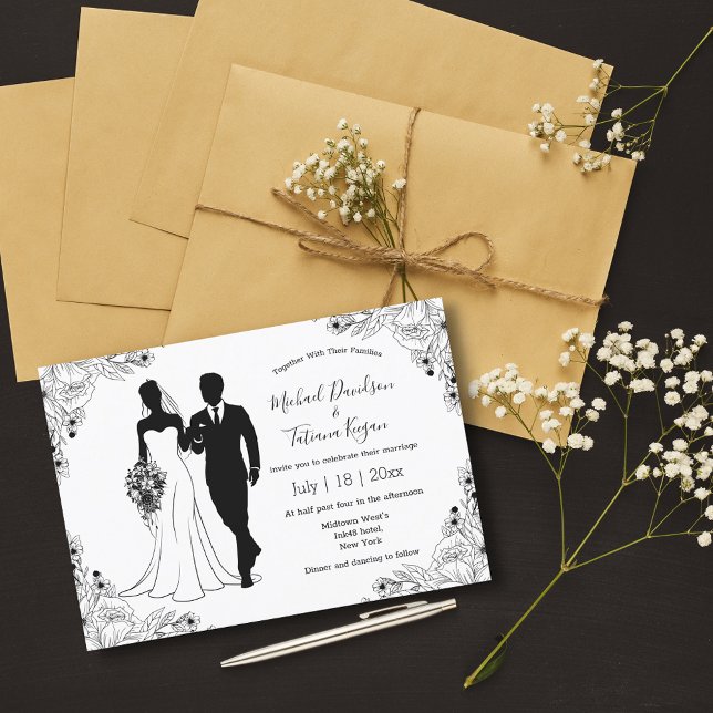 Hochzeit von botanischen Brauten und Bräuchen Einladung (Von Creator hochgeladen)