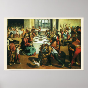 Hochzeit von Cana durch Andrea Boscoli, Kunst der Poster