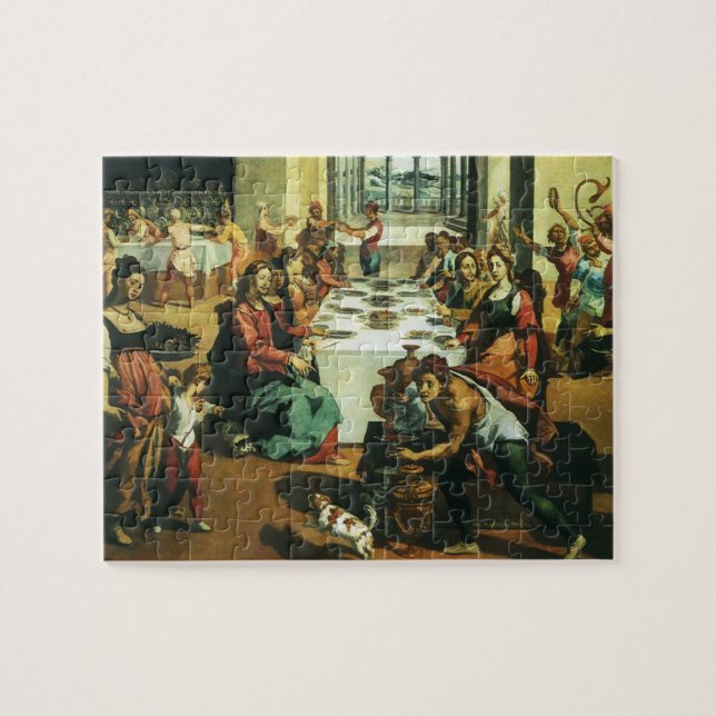 Hochzeit von Cana durch Andrea Boscoli, Kunst der  Puzzle (Horizontal)