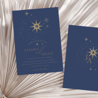 Hochzeit von Celestial Gold und Navy Blue Stars