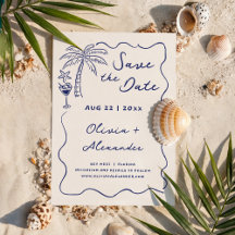 Hochzeit von Doodle Beach mit handgezogener Küste