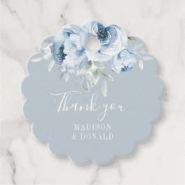 Hochzeit von Edelblumen Geschenkanhänger