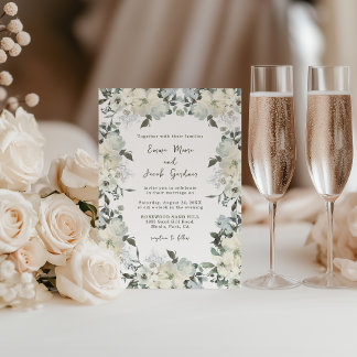 Hochzeit von Elfenbein Einladung