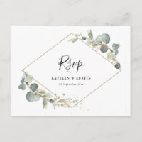 Hochzeit von Eukalyptus-Watercolor