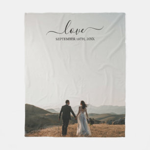 Hochzeit von Foto Memory Liebe Fleecedecke