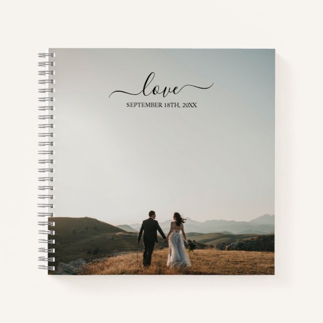Hochzeit von Foto Memory Liebe Notizbuch (Vorderseite)