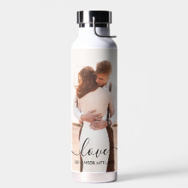 Hochzeit von Foto-Memory-Liebe-Skript-Jahrestag Trinkflasche