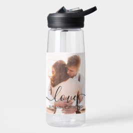 Hochzeit von Foto-Memory-Liebe-Skript-Jahrestag Trinkflasche