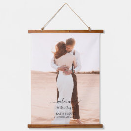 Hochzeit von Foto Memory Liebe Wandteppich Mit Holzrahmen