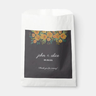 Hochzeit von Gelb und Braun Geschenktütchen