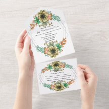 Hochzeit von gelben und orangefarbenen Wasserfarbe