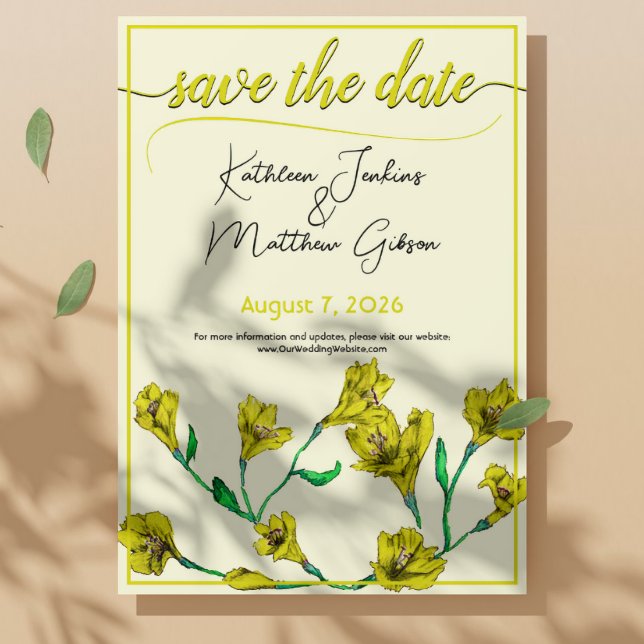 Hochzeit von Gelbflora Save The Date (Von Creator hochgeladen)