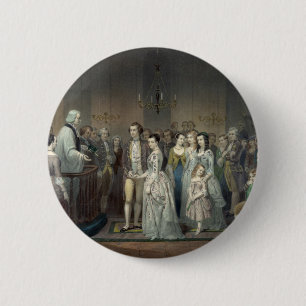 Hochzeit von George Washington Button