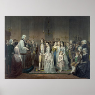 "Hochzeit von George Washington" drucken/poster Poster