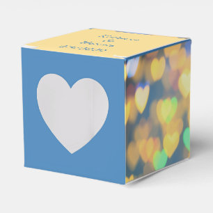 Hochzeit von glühenden Herzen Geschenkschachtel