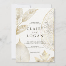 Hochzeit von Gold-Blätter