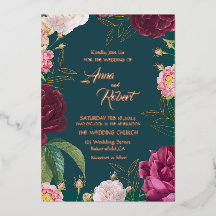 Hochzeit von Gold & Emerald Green