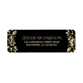 Hochzeit von Gold und Black Floral