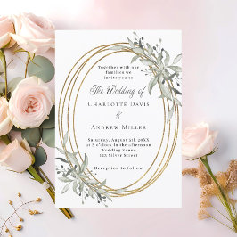 Hochzeit von Goldgrün Einladung